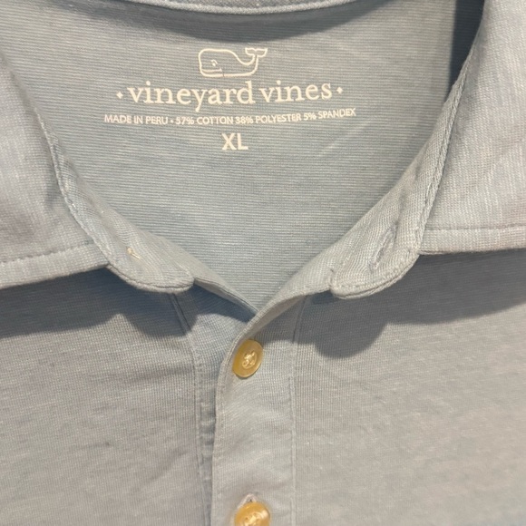 Men’s Vineyard Vines Light Blue Short Sleeve Polo Shirt: Golf: XL - Picture 5 of 7